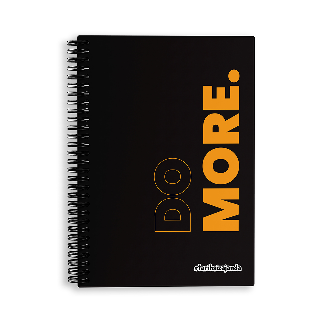DO MORE Temalı Sert Kapak A5 Tarihsiz Akademik Ajanda DO MORE Temalı Sert Kapak A5 Tarihsiz Akademik Ajanda