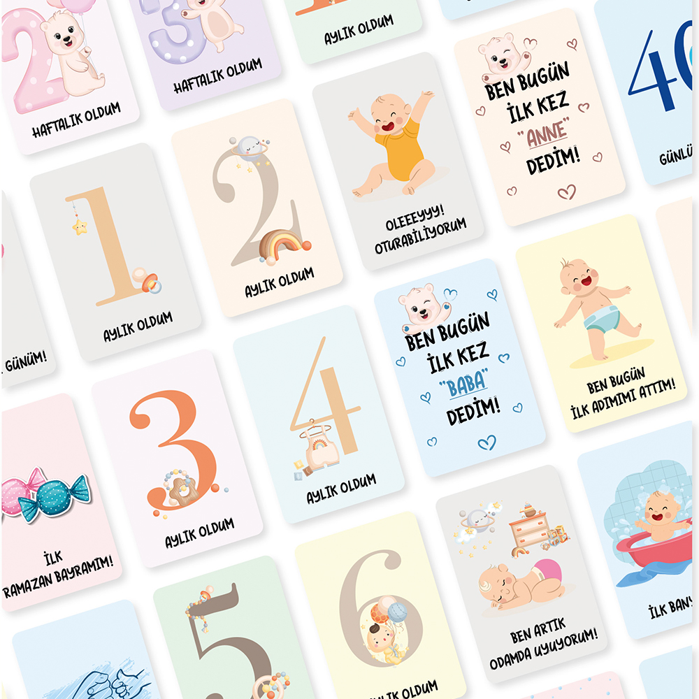Harikalar Ofisi Bebek Anı Kartları 28'li Harikalar Ofisi Bebek Anı Kartları 28'li