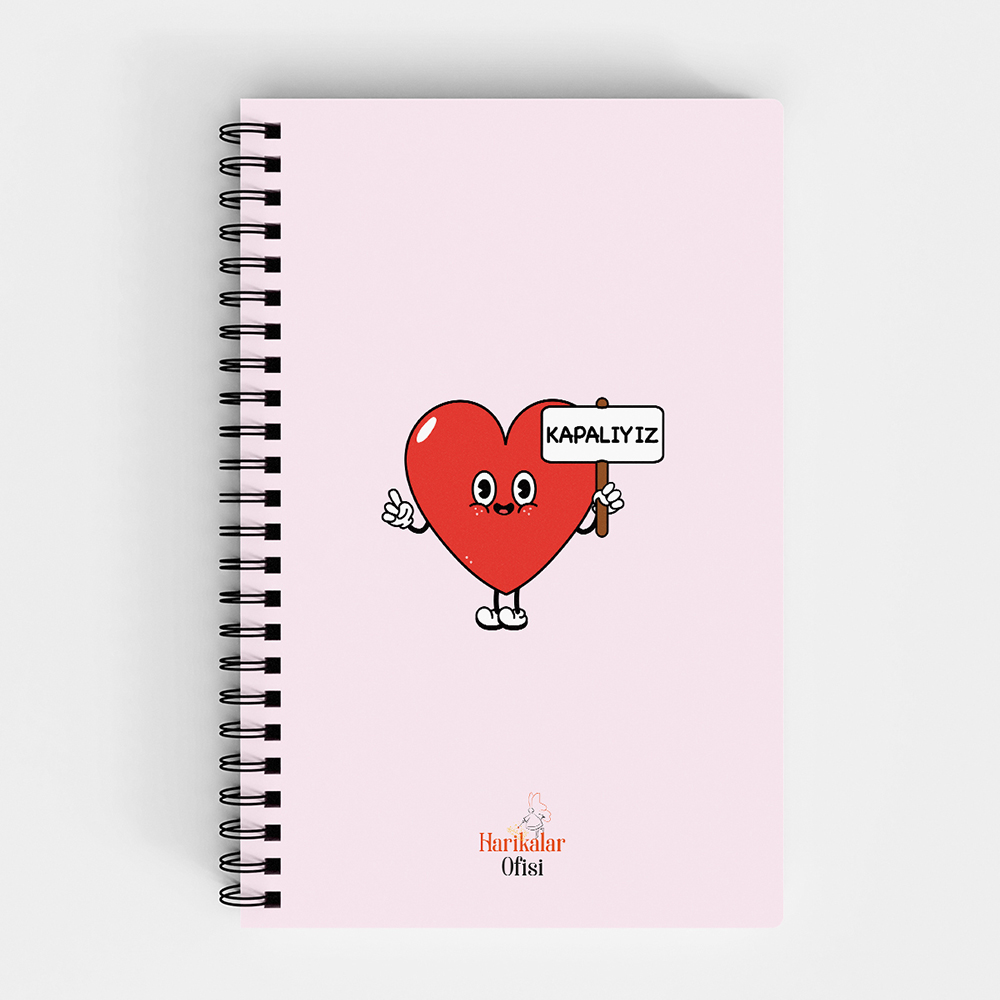 Harikalar Ofisi Kapalıyız Temalı 14*19 Çizgili Defter Harikalar Ofisi Kapalıyız Temalı 14*19 Çizgili Defter