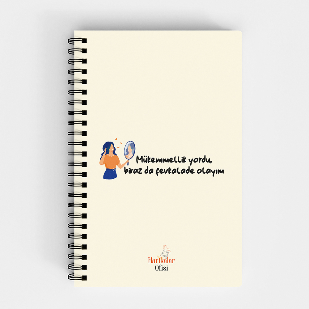 Harikalar Ofisi Mükemmellik Yordu Biraz da Fevkalade Olayım Temalı 14*19 Çizgili Defter Harikalar Ofisi Mükemmellik Yordu Biraz da Fevkalade Olayım Temalı 14*19 Çizgili Defter