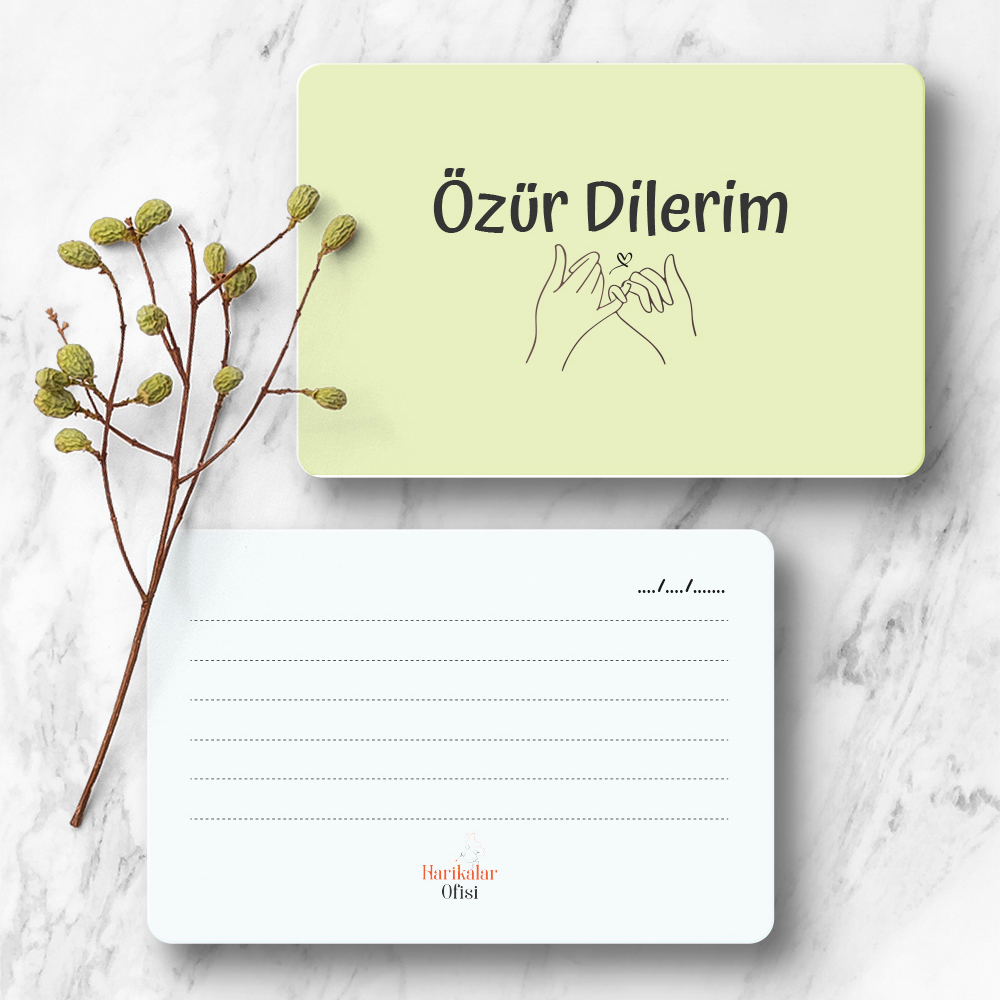 Harikalar Ofisi Özür Dilerim Hediye Kartı Harikalar Ofisi Özür Dilerim Hediye Kartı