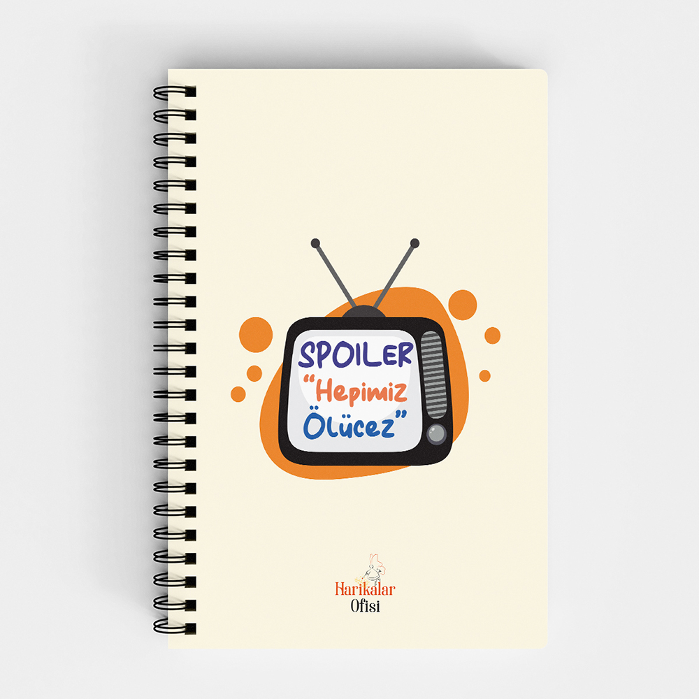 Harikalar Ofisi Spoiler "Hepimiz Ölücez" Temalı 14*19 Çizgili Defter Harikalar Ofisi Spoiler "Hepimiz Ölücez" Temalı 14*19 Çizgili Defter