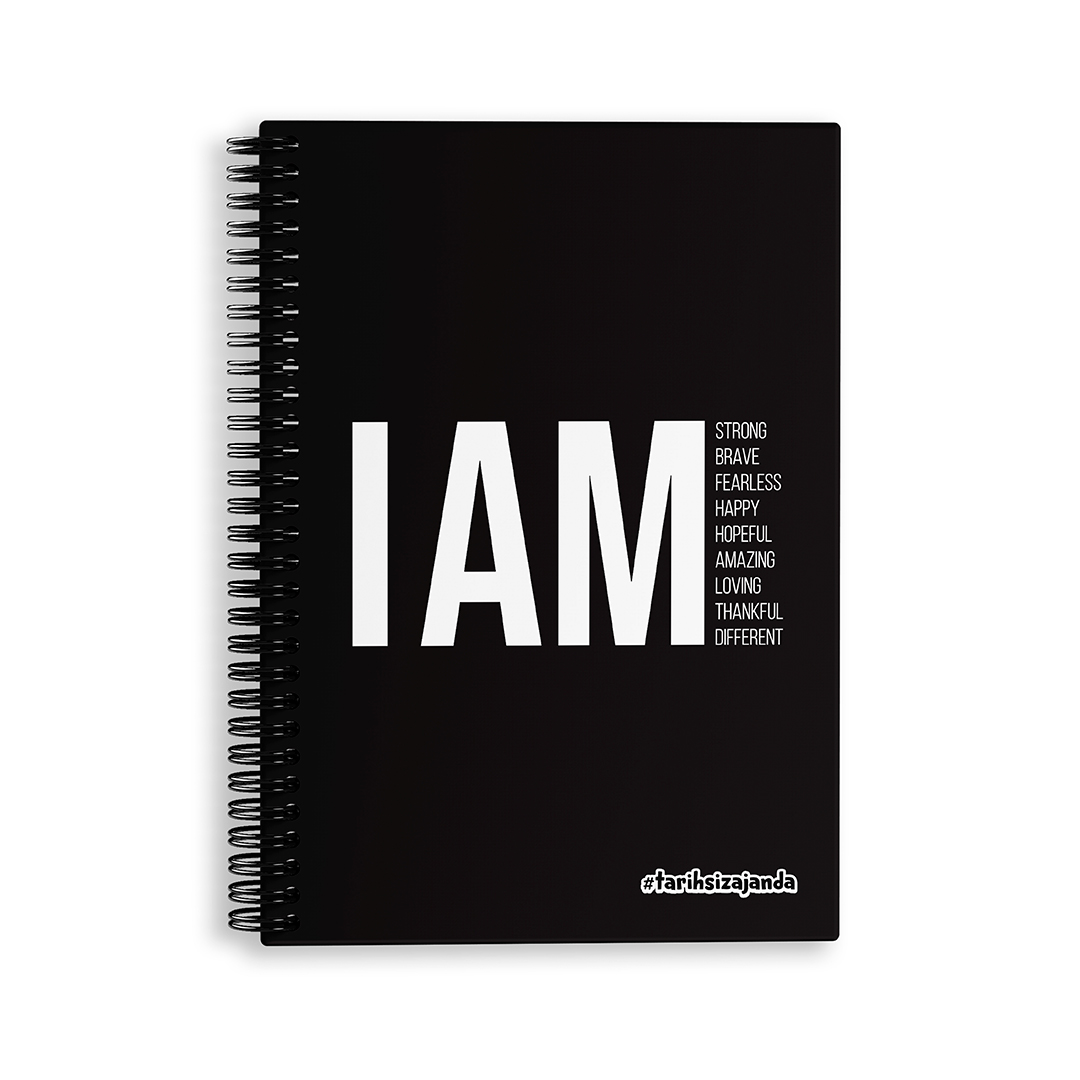 I AM Strong Temalı Sert Kapak A5 Tarihsiz Akademik Ajanda