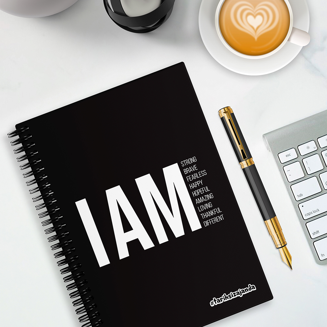 I AM Strong Temalı Sert Kapak A5 Tarihsiz Akademik Ajanda