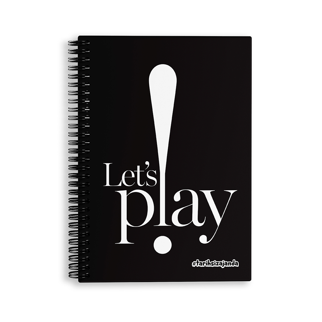 LET'S PLAY Temalı Sert Kapak A5 Tarihsiz Akademik Ajanda LET'S PLAY Temalı Sert Kapak A5 Tarihsiz Akademik Ajanda