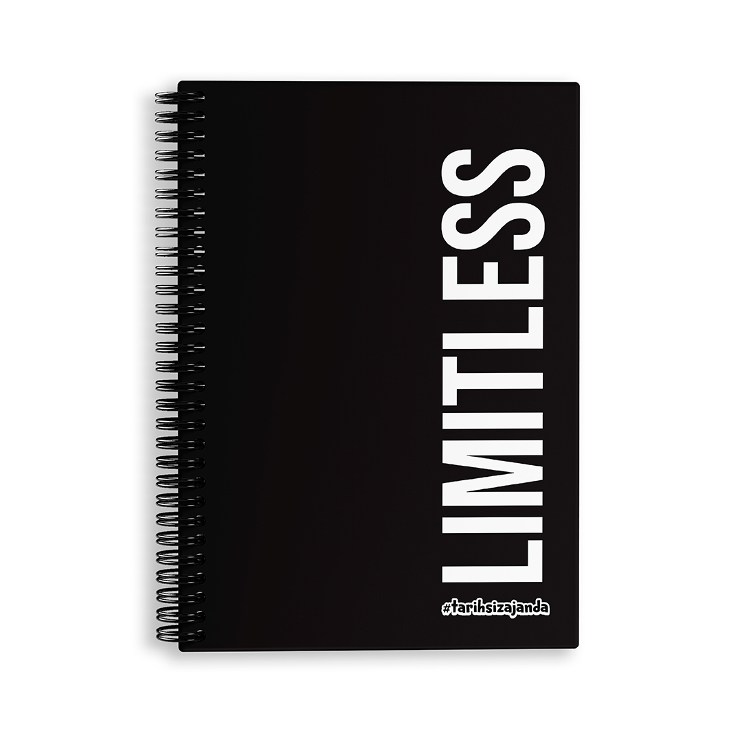 LIMITLESS Temalı Sert Kapak A5 Tarihsiz Akademik Ajanda LIMITLESS Temalı Sert Kapak A5 Tarihsiz Akademik Ajanda
