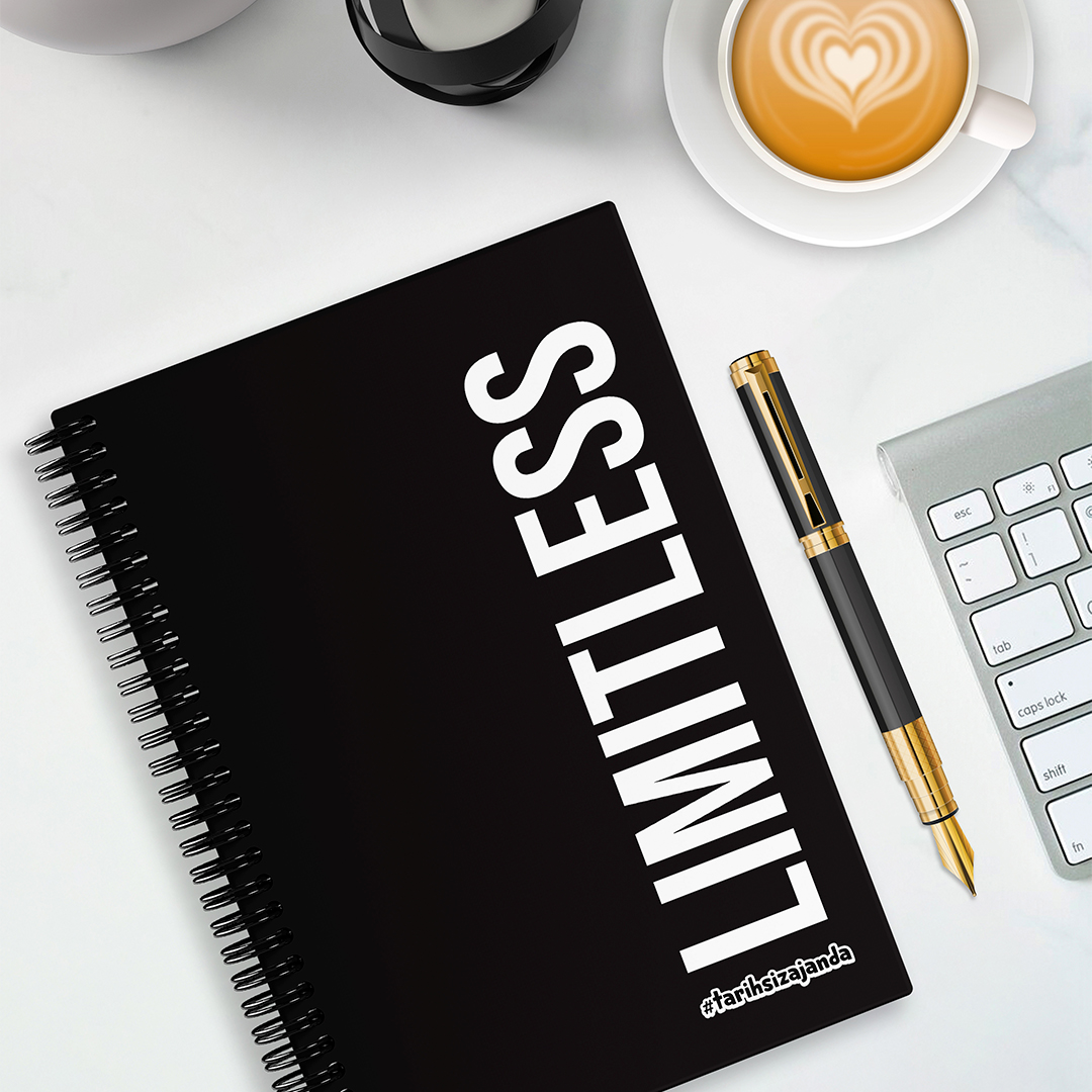 LIMITLESS Temalı Sert Kapak A5 Tarihsiz Akademik Ajanda LIMITLESS Temalı Sert Kapak A5 Tarihsiz Akademik Ajanda