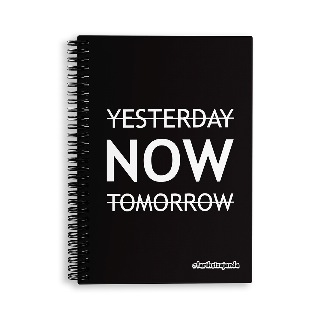 NOW Temalı Sert Kapak A5 Tarihsiz Akademik Ajanda NOW Temalı Sert Kapak A5 Tarihsiz Akademik Ajanda