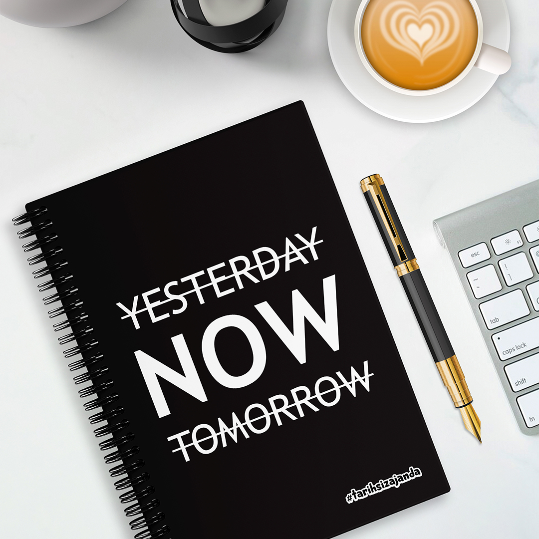 NOW Temalı Sert Kapak A5 Tarihsiz Akademik Ajanda NOW Temalı Sert Kapak A5 Tarihsiz Akademik Ajanda