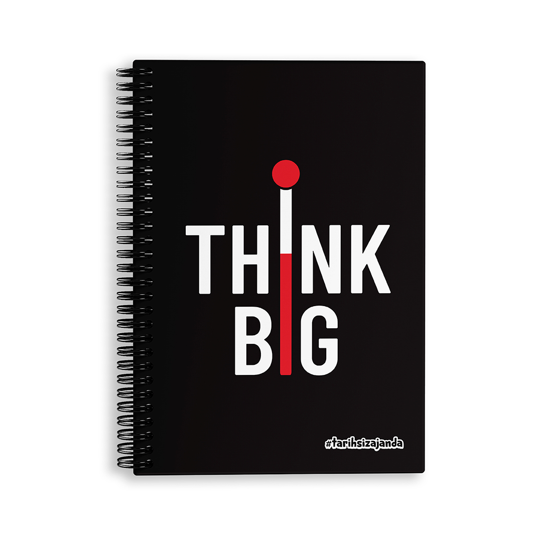 THINK BIG Temalı Sert Kapak A5 Tarihsiz Akademik Ajanda THINK BIG Temalı Sert Kapak A5 Tarihsiz Akademik Ajanda