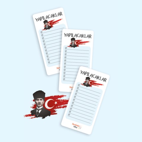 Atatürk Tasarımlı 3'lü Planlayıcı Set