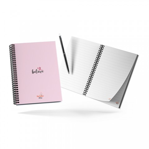 Harikalar Ofisi Believe Temalı 14*19 Çizgili Defter