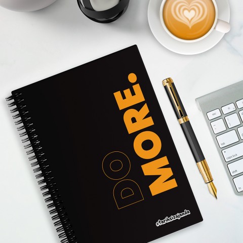 DO MORE Temalı Sert Kapak A5 Tarihsiz Akademik Ajanda