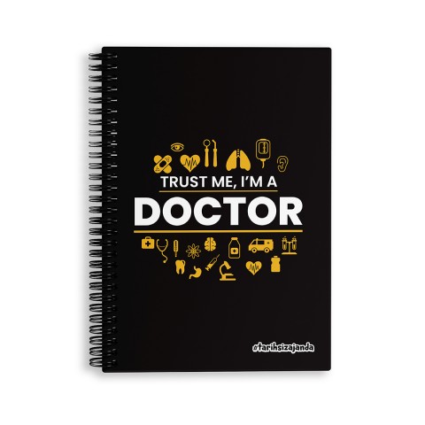 Doctor Temalı Sert Kapak A5 Tarihsiz Akademik Ajanda