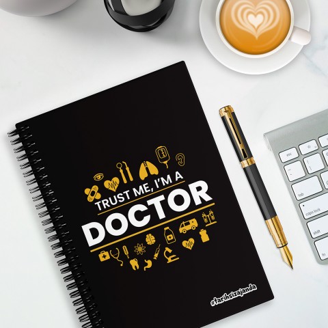 Doctor Temalı Sert Kapak A5 Tarihsiz Akademik Ajanda