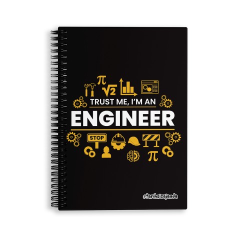 ENGINEER Temalı Sert Kapak A5 Tarihsiz Akademik Ajanda