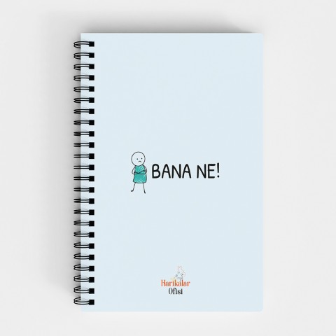 Harikalar Ofisi Bana Ne Temalı 14*19 Çizgili Defter