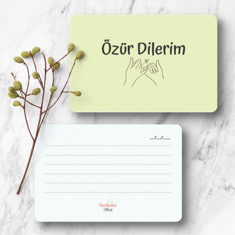 Harikalar Ofisi Özür Dilerim Hediye Kartı
