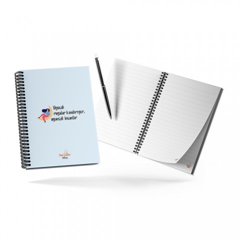 Harikalar Ofisi Uyusak Rüyalar Kandırıyor Uyansak İnsanlar Temalı 14*19 Çizgili Defter Harikalar Ofisi Uyusak Rüyalar Kandırıyor Uyansak İnsanlar Temalı 14*19 Çizgili Defter