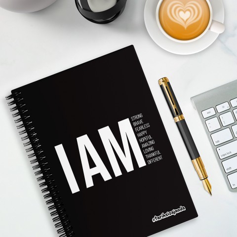 I AM Strong Temalı Sert Kapak A5 Tarihsiz Akademik Ajanda