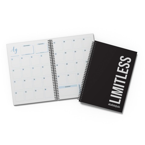 LIMITLESS Temalı Sert Kapak A5 Tarihsiz Akademik Ajanda