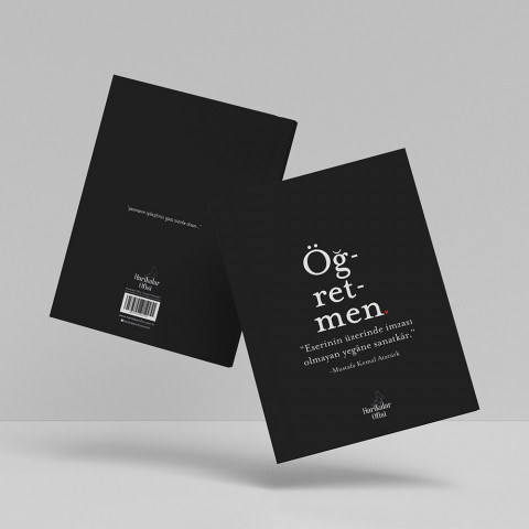 ÖĞ-ret-men Tasarımlı Akademik Öğretmen Ajandası