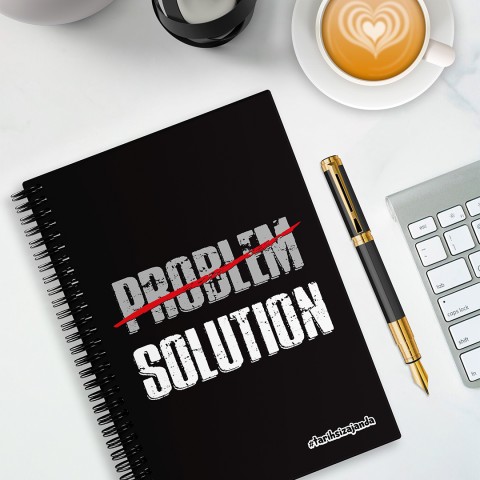 SOLUTION Temalı Sert Kapak A5 Tarihsiz Akademik Ajanda