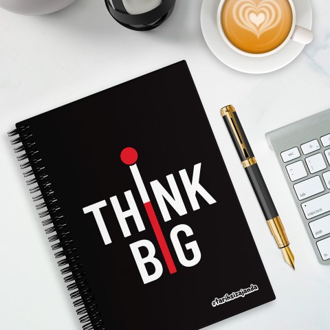THINK BIG Temalı Sert Kapak A5 Tarihsiz Akademik Ajanda