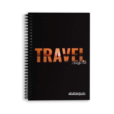 Travel Temalı Sert Kapak A5 Tarihsiz Akademik Ajanda